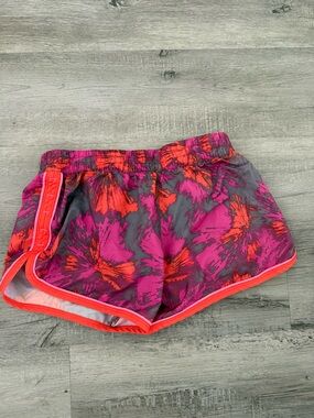 Under Armour Pink and Orange Floral Athletic Shorts